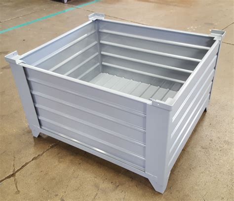 3 sided metal box|3 sided storage bins.